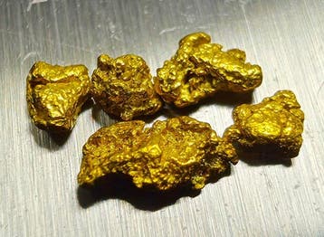 Goud Goud nugget- 0.35 g - (5)