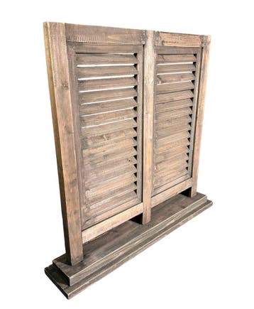 Houten robuuste shutter – dubbel bruin | Old Dutch stijl.., Ophalen of Verzenden, Nieuw