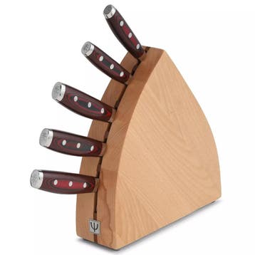 Yaxell Super Gou Messenset – 6-delig – Beukenhouten Mess, Ophalen of Verzenden, Nieuw, Hout