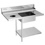 GGM Gastro | Aanvoertafel - 1200mm - aanbouw links - met 1 |, Verzenden, Nieuw in verpakking
