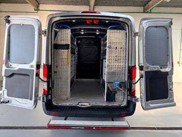 Ford Transit Automaat Servicewagen 350 2.0 TDCI 131PK euro6, Automaat, Stof, Gebruikt, Euro 6
