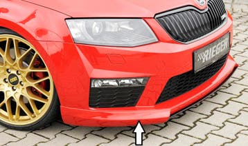 Rieger frontspoiler | Octavia RS (5E): 06.13-01.17 (tot Face, Auto-onderdelen, Verzenden, Nieuw, Skoda