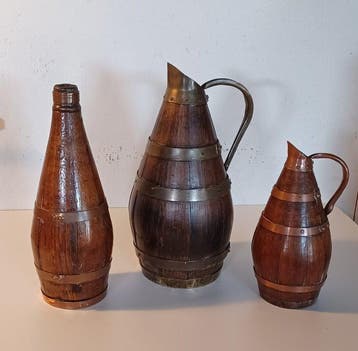 Kruik (3) - Eik - Normandische ciderkannen, Antiek en Kunst