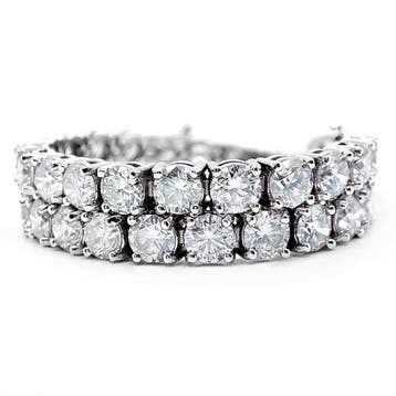 Armband - 14 karaat Witgoud - 9.80ct. tw. Diamant, Nieuw