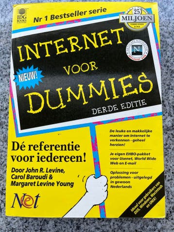 Internet voor dummies, Boeken, Gelezen, Verzenden, Internet of Webdesign, John R. Levine, Carol Baroudi & Margaret Levine Young