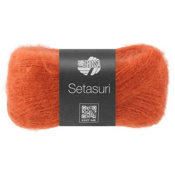 Lana Grossa Setasuri - 86 Roodoranje - Luxe Suri Alpaca &, Ophalen of Verzenden, Nieuw