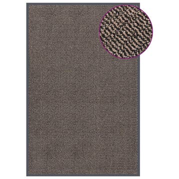 vidaXL Deurmat getuft 120x180 cm donkerbruin, Verzenden, Nieuw