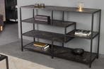 Moderne boekenkast SLIM LINE 115 cm grafiet metalen frame, Ophalen of Verzenden, Nieuw