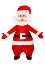 KIMU® Opblaas Kostuum Kerstman Opblaasbaar Pak Kerstmanpak M, Carnaval, Nieuw, Overige maten, Ophalen of Verzenden