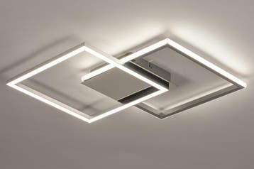 Rietveld Plafondlampen - Aluminium, Chroom - Geschuurd Alumi, Verzenden, Nieuw