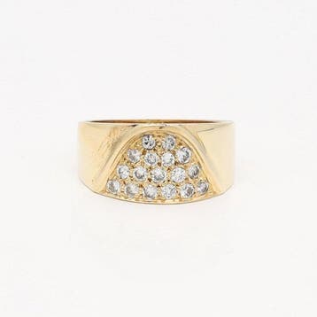 Ring - 18 karaat Geel goud Diamant (Natuurlijk), Sieraden, Tassen en Uiterlijk, Ringen, Nieuw