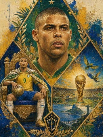 Shayer - Ronaldo – World Cup Emperor - XL - 60x80cm - 1/1, Nieuw
