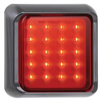 LED mistlicht met zwarte rand  | 12-24v | 40cm. kabel, Verzenden, Nieuw