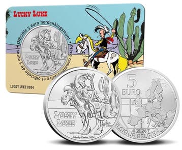 België 5 Euro Lucky Luke 2024 coincard, Verzenden