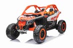 24V CAN-AM Maverick buggy oranje, 4WD, leder, Mp4 TV, RC. (C, Ophalen of Verzenden, Nieuw