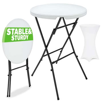 Statafel Wit Ø72cm + Statafelhoes Wit Ø70cm (Voor in Huis), Verzenden, Nieuw