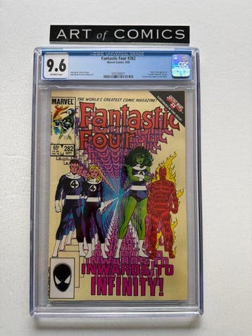 The Fantastic Four #282 - CGC 9.6 - Power Pack, Psycho-Man, Nieuw