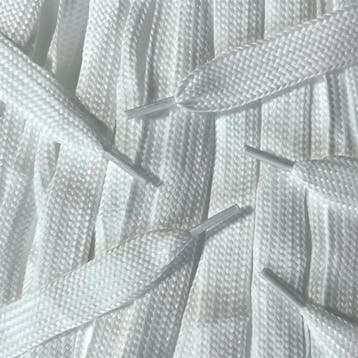 Extra brede veters - Wit • 120  cm x 30 mm, Kleding | Heren, Schoenen, Ophalen of Verzenden, Nieuw