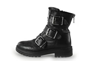 Sacha Biker boots in maat 40 Zwart, Verzenden, Zwart, Overige typen, Zo goed als nieuw