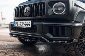 Dit betreft een Mercedes G63 W465 Carbon Voorlip Splitter, Verzenden