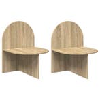 vidaXL Nachtkastje 2 pcs Sonoma Eiken 48 x 49 x 65 cm, Verzenden, Nieuw, 55 tot 70 cm, 45 tot 65 cm