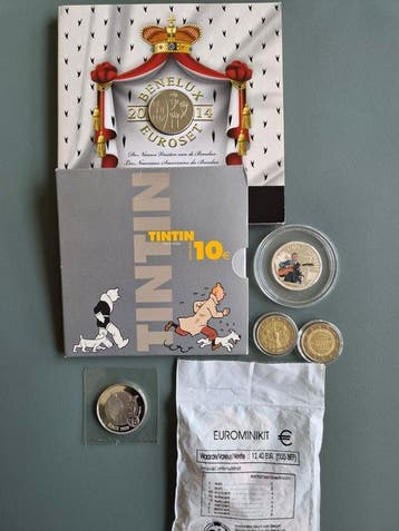 Europa. Euro 2000/2014 (7 items) Proof + BU (Zonder