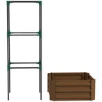 Hoogbed Met Klimrek Plantenbak Met Klimhulp, Open Bodem, Wee, Tuin en Terras, Verzenden