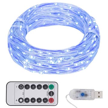vidaXL Lichtslinger met 300 LEDs 30 m blauw, Verzenden, Nieuw