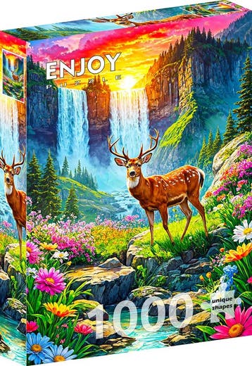 Deer Paradise Puzzel (1000 stukjes) | Enjoy Puzzle - Puzzels, Verzenden, Nieuw