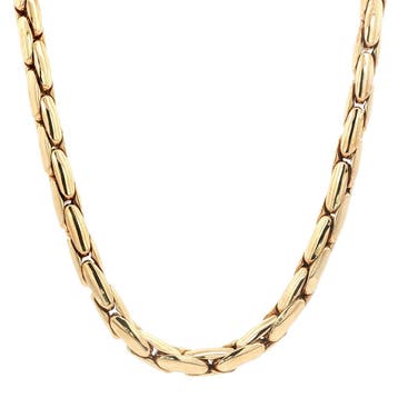 Gouden choker 45 cm 14 karaat, Verzenden, Zo goed als nieuw, Goud