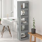 vidaXL Boekenkast/kamerscherm 40x30x166 cm grijs sonoma, Huis en Inrichting, Kasten | Boekenkasten, Minder dan 50 cm, Verzenden