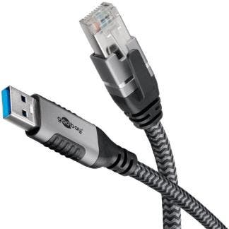 USB A naar RJ45 kabel | Goobay | 15 meter, Verzenden, Nieuw
