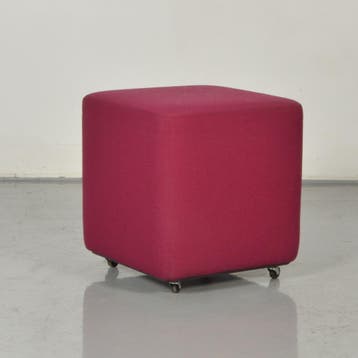 Verrijdbare Poef Frontseat -	Paars - 45 x 43 x 43 cm, Ophalen of Verzenden, Nieuw in verpakking