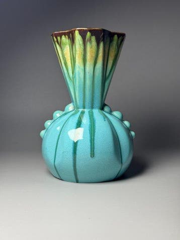Faïenceries de Thulin - Vaas - Faience - Art Deco