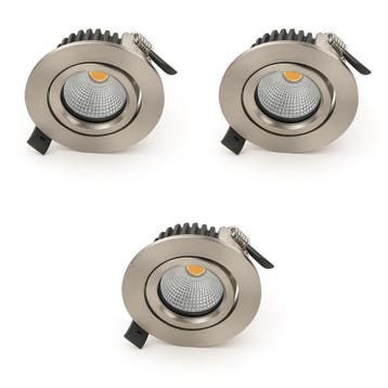 Bundel | 3x LED Inbouwspot | VARDA | 6W, Huis en Inrichting, Ophalen of Verzenden, Nieuw, Plafondspot of Wandspot, Led