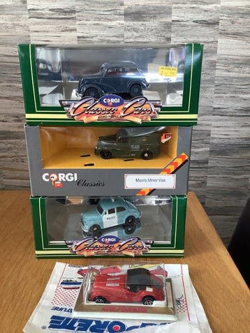 Majorette & Corgi - Speelgoed Morgan - Morris Minor Police, Nieuw