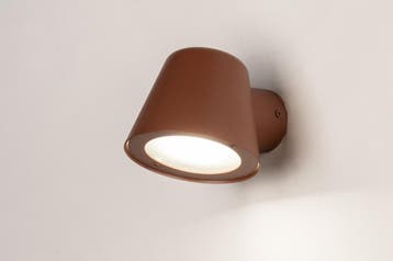 Rietveld Wandlampen - Bruin, Rood - Metaal, Aluminium, Huis en Inrichting, Lampen | Wandlampen, Verzenden, Nieuw