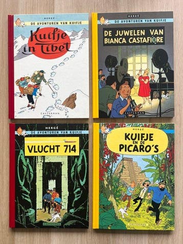Kuifje 20, 21, 22 en 23 - 4 Albums Facsimile - Eerste, Boeken, Nieuw