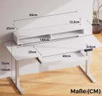 Verstelbaar Zit-Sta Bureau 120 cm – Met Lade en Monitorstand, Verzenden, Nieuw
