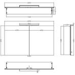 Xellanz Bright Spiegelkast Met LED - 100x60x14cm, Huis en Inrichting, Ophalen of Verzenden, Nieuw