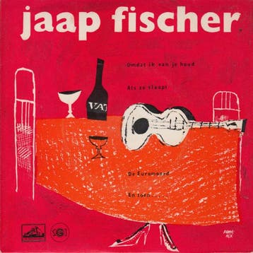 vinyl single 7 inch - Jaap Fischer - Omdat Ik Van Je Houd, Verzenden, Zo goed als nieuw, 7 inch, Nederlandstalig