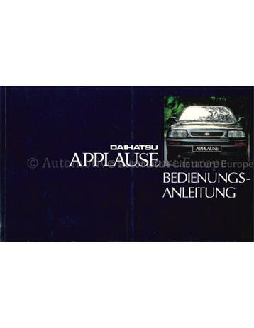 1991 DAIHATSU APPLAUSE INSTRUCTIEBOEKJE DUITS, Auto diversen
