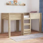 vidaXL Bunk Bed voor Kinderen Sonoma Eiken 80 x 200 cm, Verzenden, Nieuw, Bruin, Hout