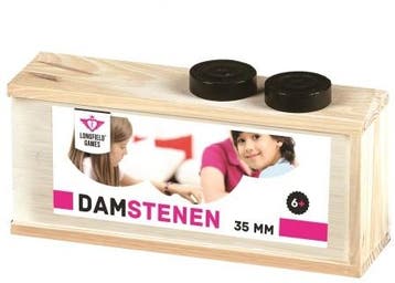 Damstenen 35mm | Longfield - Gezelschapsspellen, Hobby en Vrije tijd, Verzenden, Nieuw