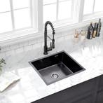 Spoelbak | Keuken wasbak | Gootsteen | 59x44x20 | Zwart, Verzenden, Nieuw