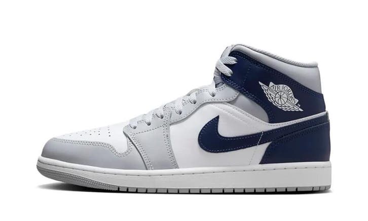 Jordan 1 Mid Wolf Grey Midnight Navy, Kleding | Heren, Schoenen
