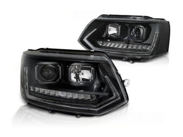 Dynamisch knipperlicht koplamp unit Black geschikt voor VW, Verzenden, Nieuw, Volkswagen