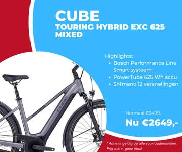 Cube TOURING HYBRID EXC 625 Mixed - van 3499,- voor 2649,-, Fietsen en Brommers, 51 tot 55 cm, Ophalen of Verzenden, Nieuw, Cube