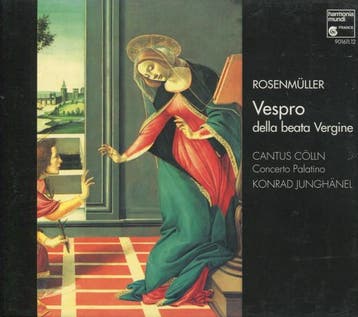cd - RosenmÃ¼ller - Vespro Della Beata Vergine, Verzenden, Zo goed als nieuw