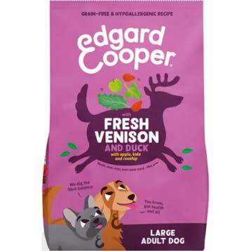 2x Edgard&Cooper Hondenvoer Hert - Scharreleend 12 kg, Dieren en Toebehoren, Verzenden, Hond